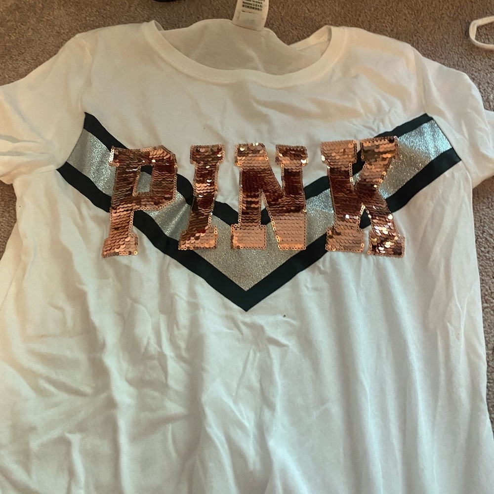 White sequence PINK shirt